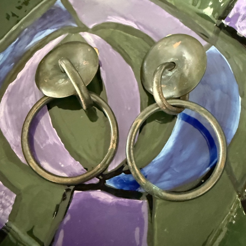 VINTAGE MONIES STATEMENT EARRINGS - Picture 14 of 15